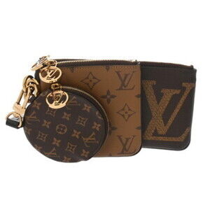 LOUIS VUITTON Authentic Brown Monogram Canvas Pochette Pouch